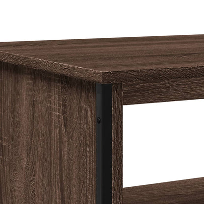 Tavolino Salotto Rovere Marrone 100x51x40 cm Legno Multistrato
