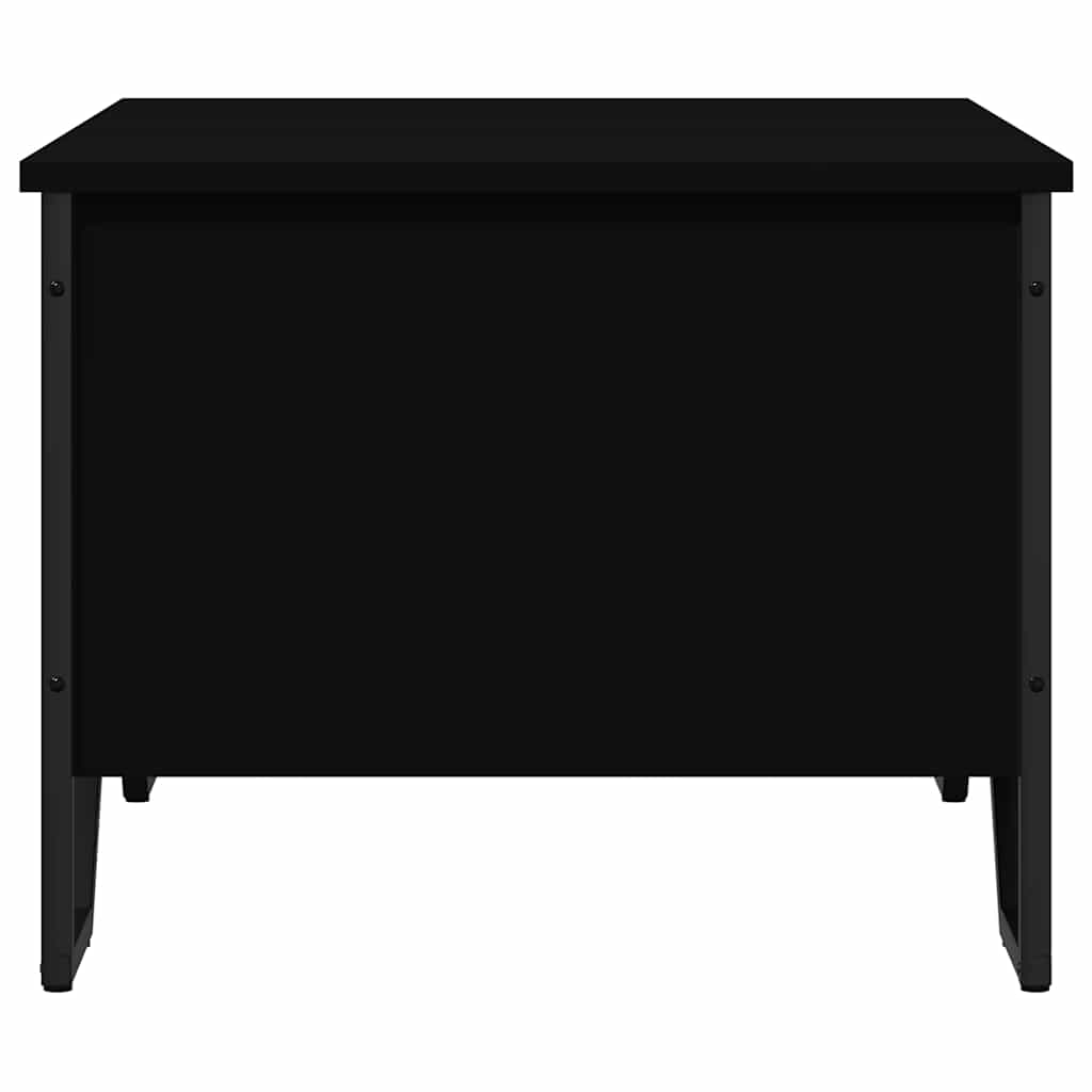 Tavolino da Salotto Nero 75x51x40 cm in Legno Multistrato | homemem39