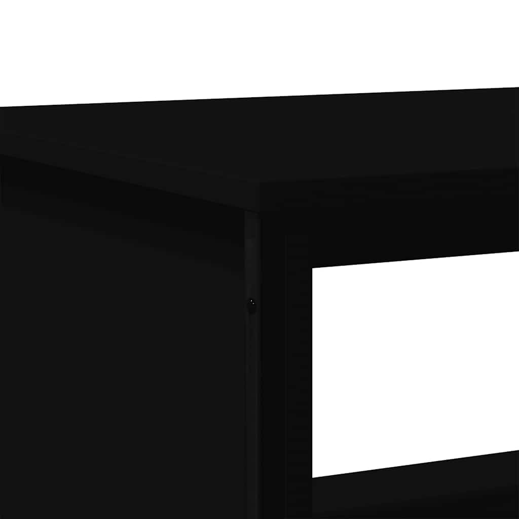 Tavolino da Salotto Nero 75x51x40 cm in Legno Multistrato | homemem39