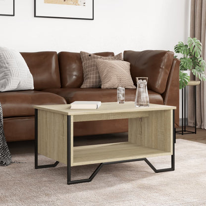 Tavolino da Salotto Rovere Sonoma 75x51x40 cm Legno Multistrato