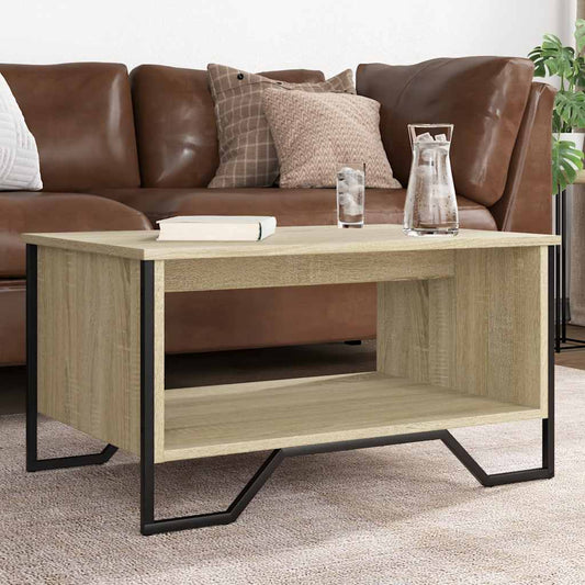 Tavolino da Salotto Rovere Sonoma 75x51x40 cm Legno Multistrato | homemem39