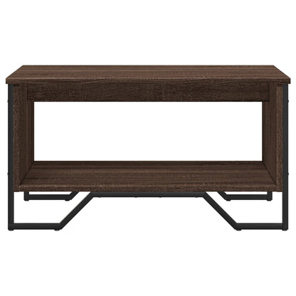 Tavolino da Salotto Rovere Marrone 75x51x40cm Legno Multistrato | homemem39