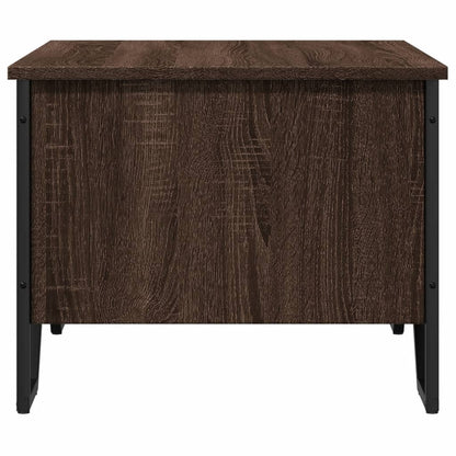 Tavolino da Salotto Rovere Marrone 75x51x40cm Legno Multistrato