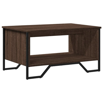 Tavolino da Salotto Rovere Marrone 75x51x40cm Legno Multistrato | homemem39