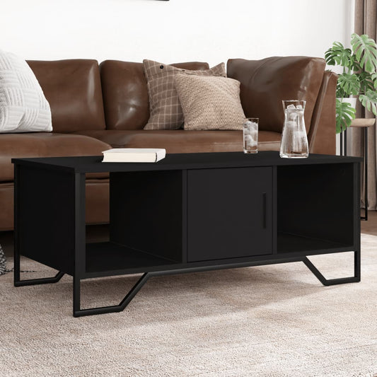Tavolino da Salotto Nero 100x51x40 cm in Legno Multistrato | homemem39