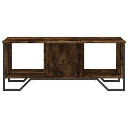 Tavolino da Salotto Rovere Fumo 100x51x40 cm Legno Multistrato | homemem39
