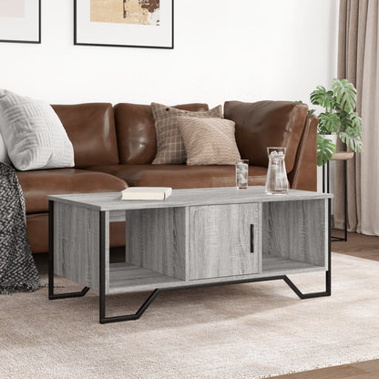 Tavolino da Salotto Grigio Sonoma 100x51x40cm Legno Multistrato