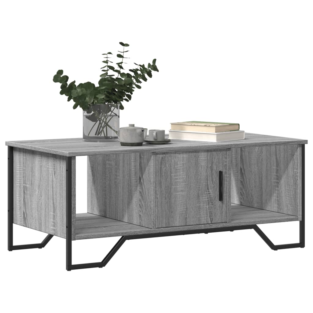 Tavolino da Salotto Grigio Sonoma 100x51x40cm Legno Multistrato