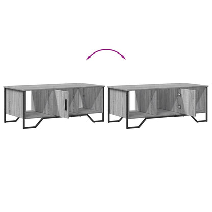 Tavolino da Salotto Grigio Sonoma 100x51x40cm Legno Multistrato
