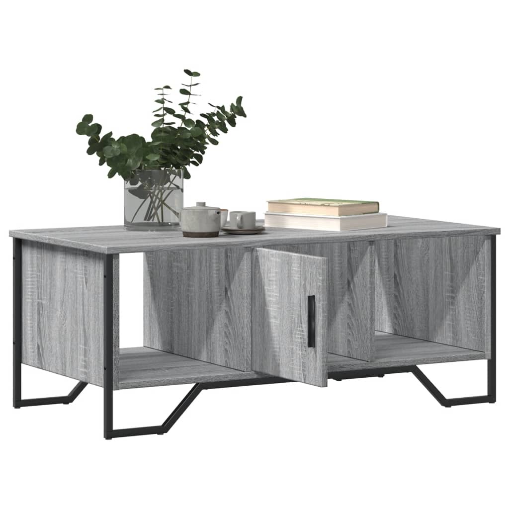Tavolino da Salotto Grigio Sonoma 100x51x40cm Legno Multistrato