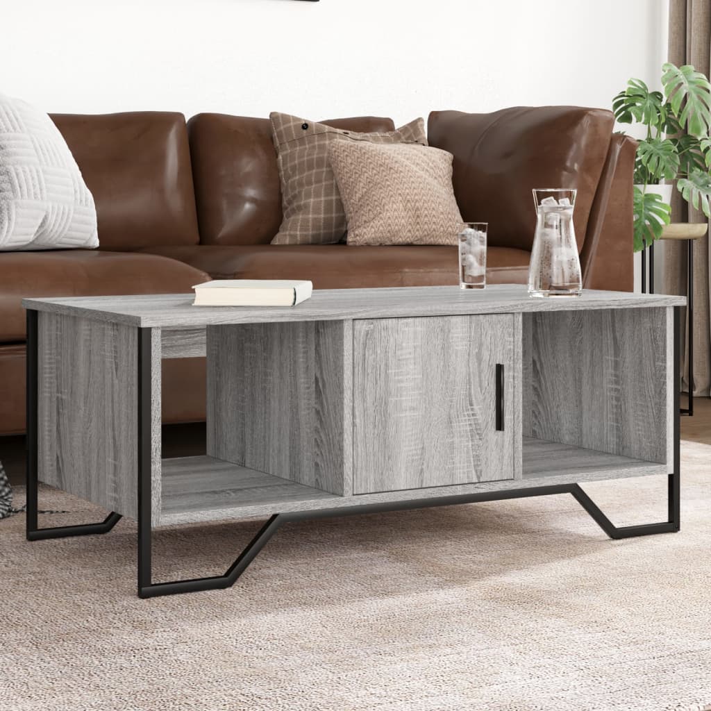 Tavolino da Salotto Grigio Sonoma 100x51x40cm Legno Multistrato