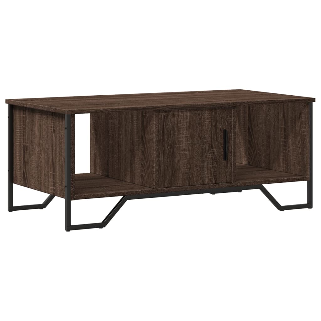 Tavolino Salotto Rovere Marrone 100x51x40 cm Legno Multistrato