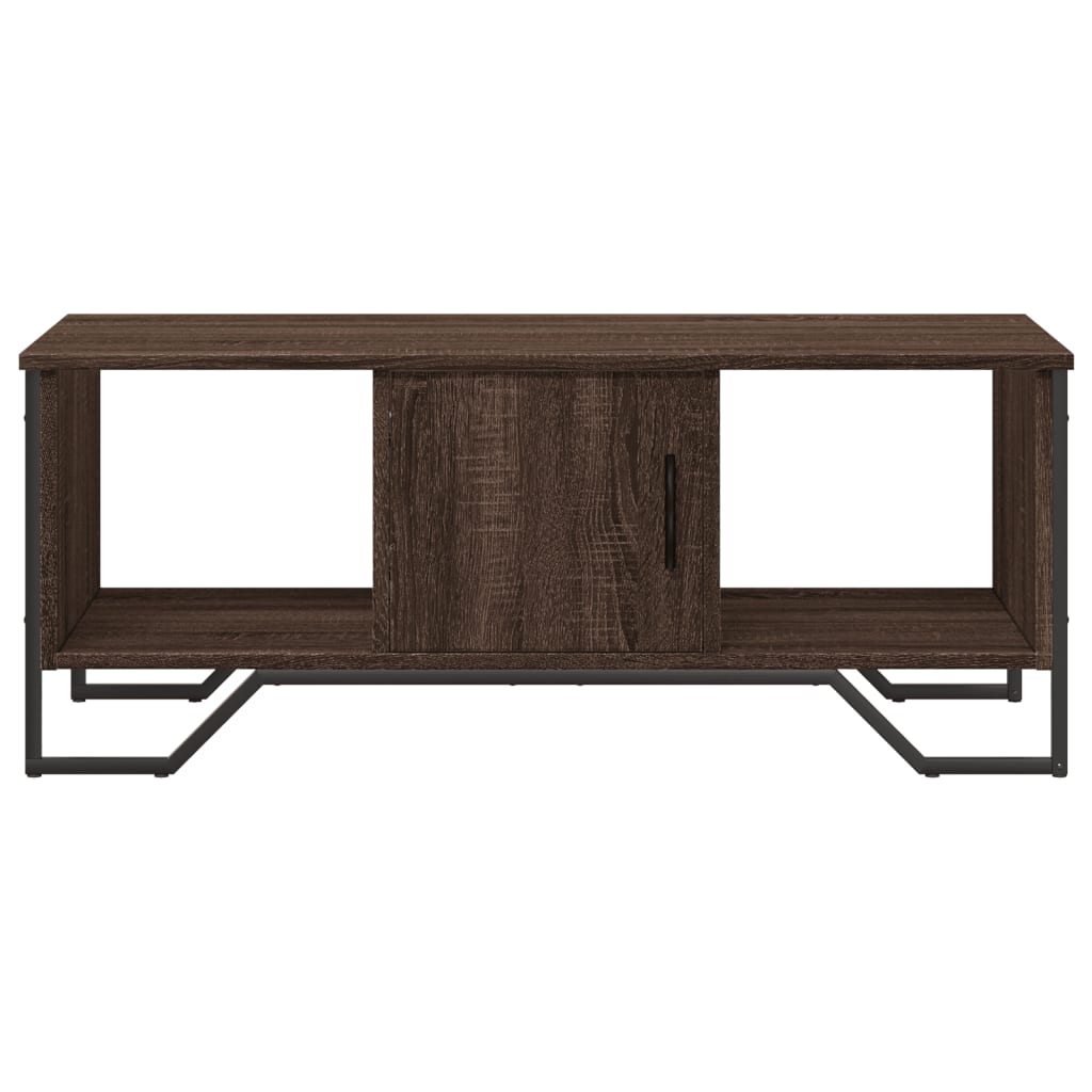 Tavolino Salotto Rovere Marrone 100x51x40 cm Legno Multistrato | homemem39