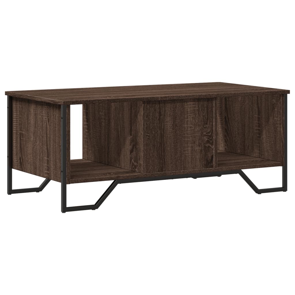 Tavolino Salotto Rovere Marrone 100x51x40 cm Legno Multistrato | homemem39