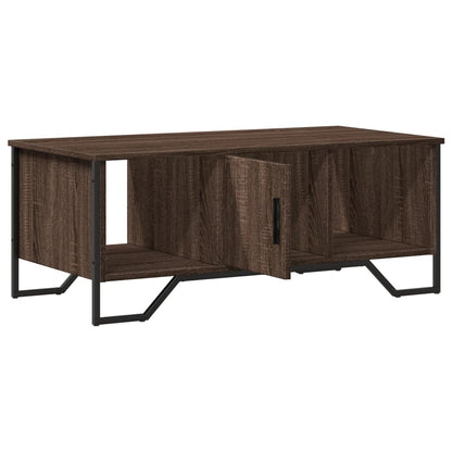 Tavolino Salotto Rovere Marrone 100x51x40 cm Legno Multistrato