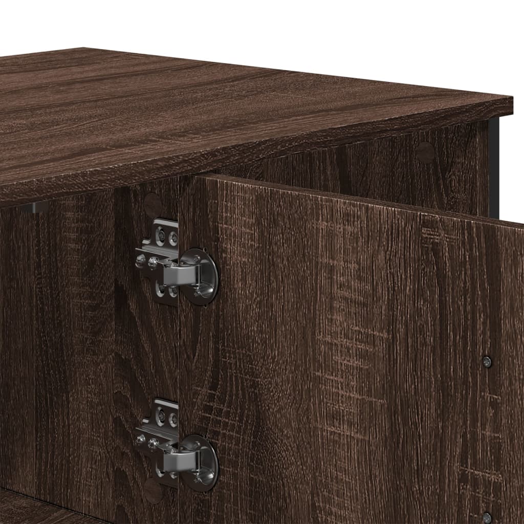 Tavolino Salotto Rovere Marrone 100x51x40 cm Legno Multistrato