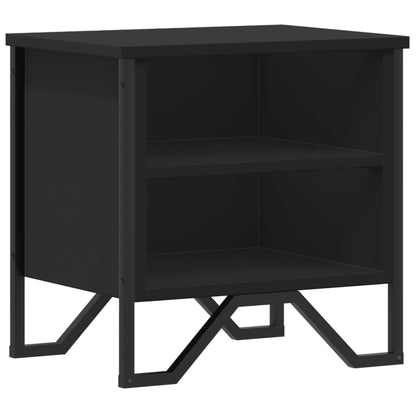 Comodino Nero 40x30x40 cm in Legno Multistrato - homemem39