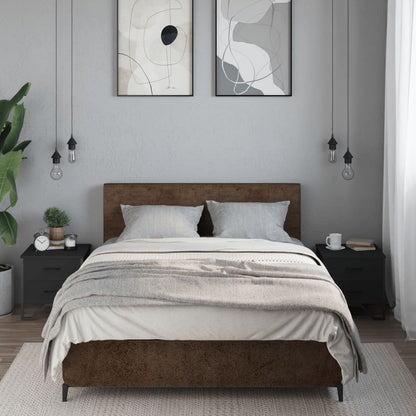 Comodini 2 pz Neri 40x41x40 cm in Truciolato - homemem39