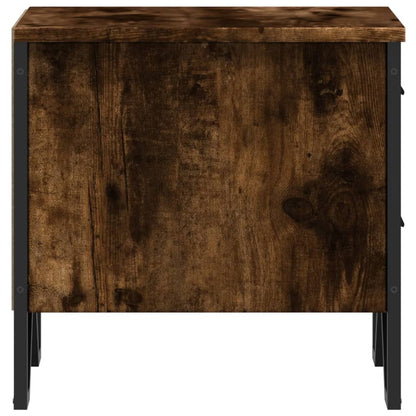 Comodino Rovere Fumo 40x41x40 cm in Truciolato | homemem39