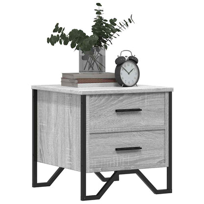 Comodino Grigio Sonoma 40x41x40 cm in Truciolato