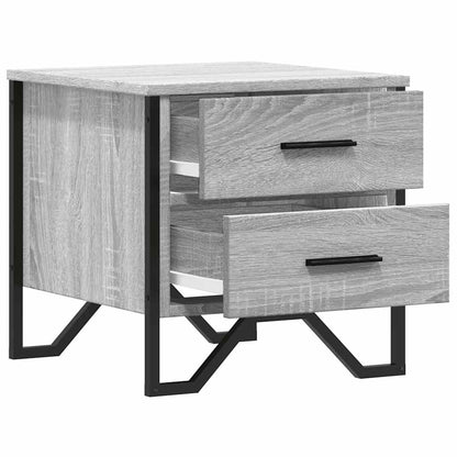 Comodino Grigio Sonoma 40x41x40 cm in Truciolato | homemem39