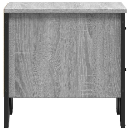 Comodino Grigio Sonoma 40x41x40 cm in Truciolato