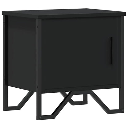 Comodino Nero 40x30x40 cm in Legno Multistrato - homemem39