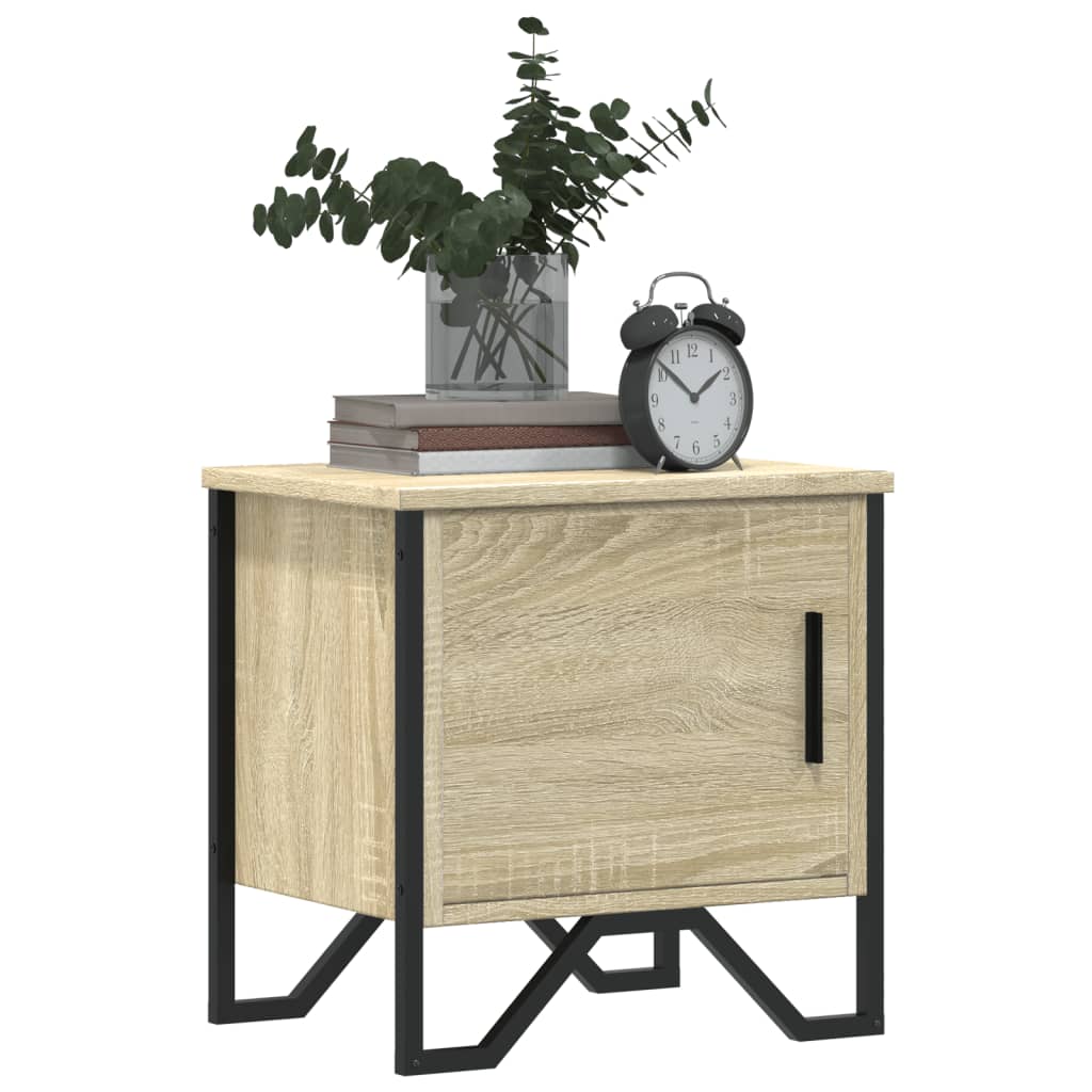 Comodini Rovere Sonoma 2 pz 40x30x40 cm in Legno Multistrato