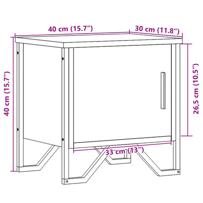 Comodini Rovere Sonoma 2 pz 40x30x40 cm in Legno Multistrato | homemem39