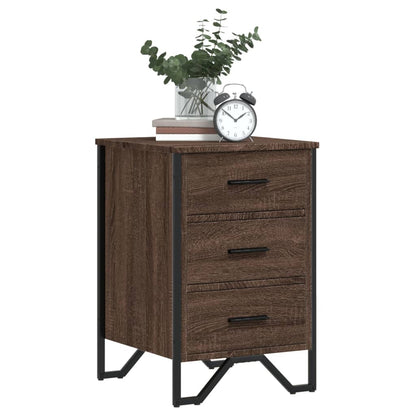 Comodino Rovere Marrone 40x41x60 cm in Legno Multistrato