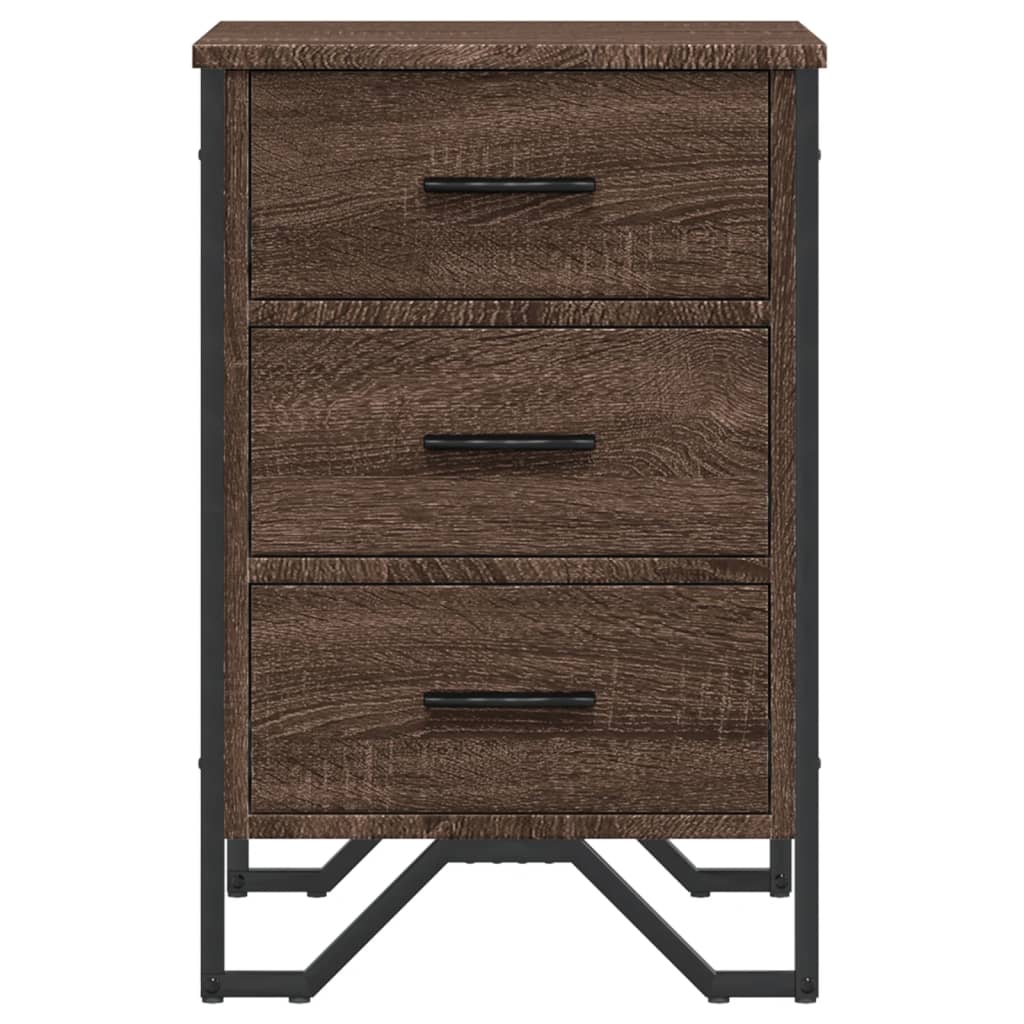 Comodino Rovere Marrone 40x41x60 cm in Legno Multistrato | homemem39