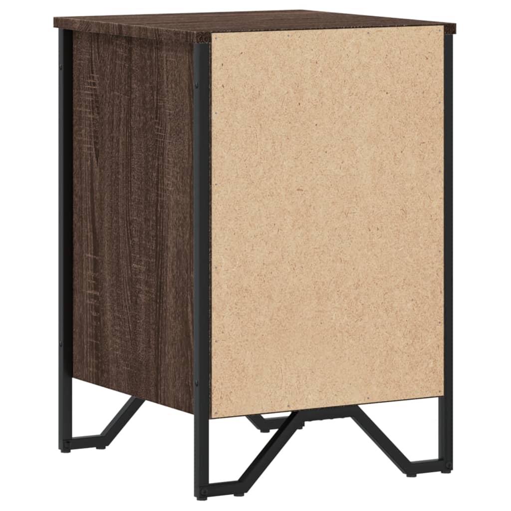 Comodino Rovere Marrone 40x41x60 cm in Legno Multistrato | homemem39