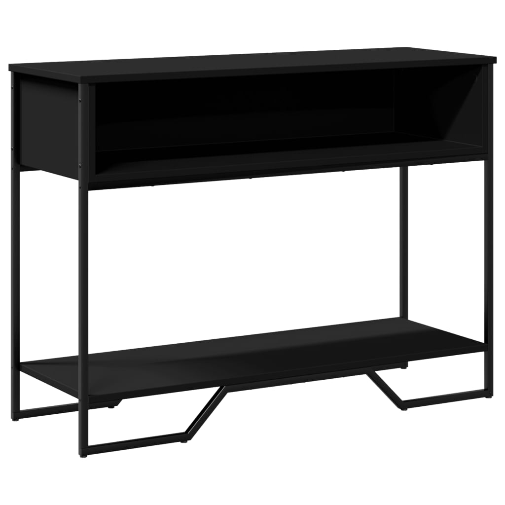 Tavolo Consolle Nero 100x35x74,5 cm in Truciolato