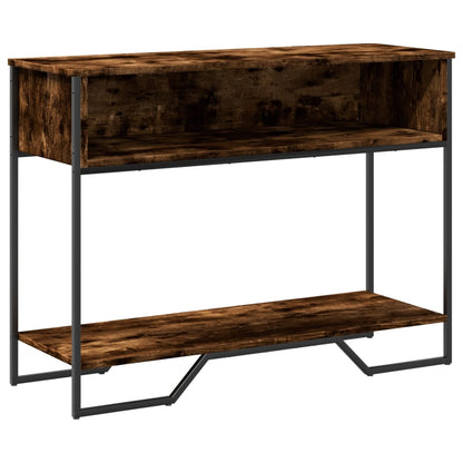 Tavolo Consolle Rovere Fumo 100x35x74,5 cm in Truciolato | homemem39