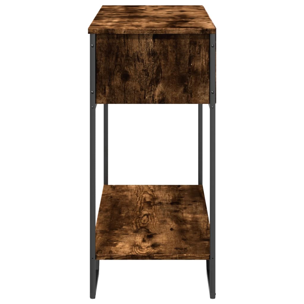 Tavolo Consolle Rovere Fumo 100x35x74,5 cm in Truciolato | homemem39