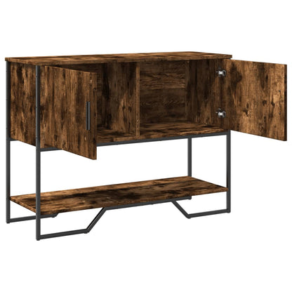 Tavolo Consolle Rovere Fumo 100x35x74,5 cm in Truciolato | homemem39