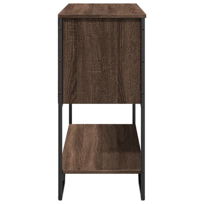 Tavolo Consolle Rovere Marrone 100x35x74,5 cm in Truciolato | homemem39