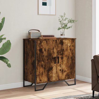 Credenza Rovere Fumo 78x35,5x74,5 cm in Legno Multistrato