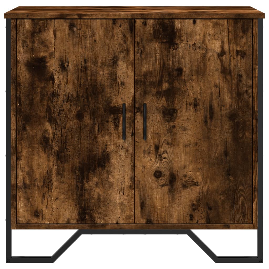 Credenza Rovere Fumo 78x35,5x74,5 cm in Legno Multistrato