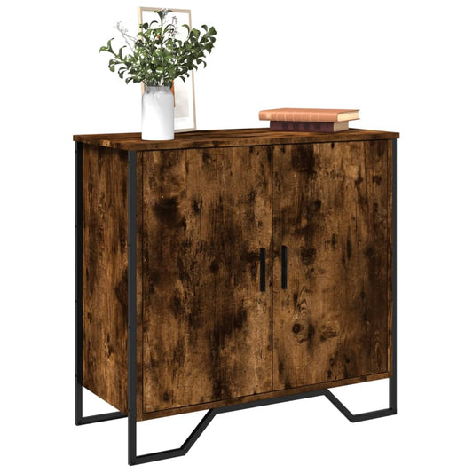 Credenza Rovere Fumo 78x35,5x74,5 cm in Legno Multistrato - homemem39