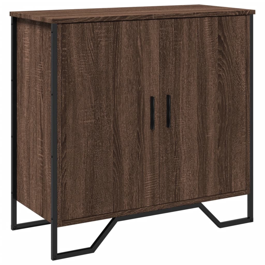 Credenza Rovere Marrone 78x35,5x74,5 cm in Legno Multistrato