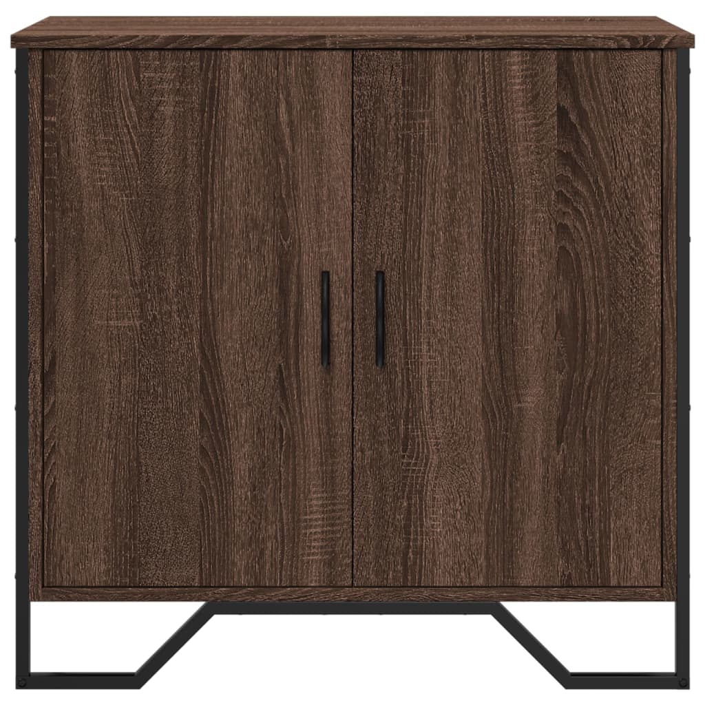 Credenza Rovere Marrone 78x35,5x74,5 cm in Legno Multistrato