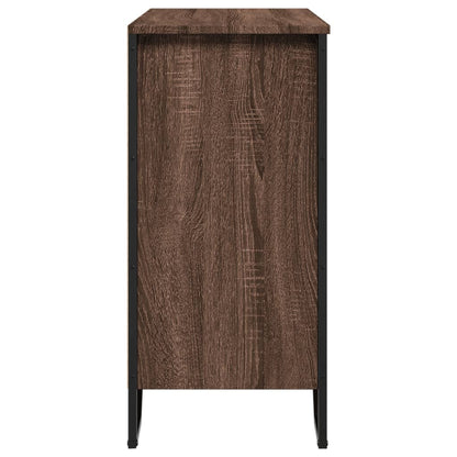 Credenza Rovere Marrone 78x35,5x74,5 cm in Legno Multistrato - homemem39