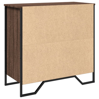 Credenza Rovere Marrone 78x35,5x74,5 cm in Legno Multistrato - homemem39