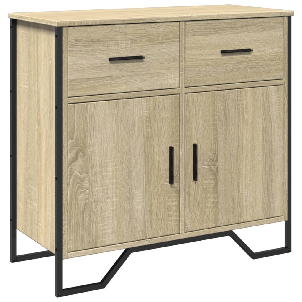 Credenza Rovere Sonoma 79,5x35,5x74,5 cm in Legno Multistrato