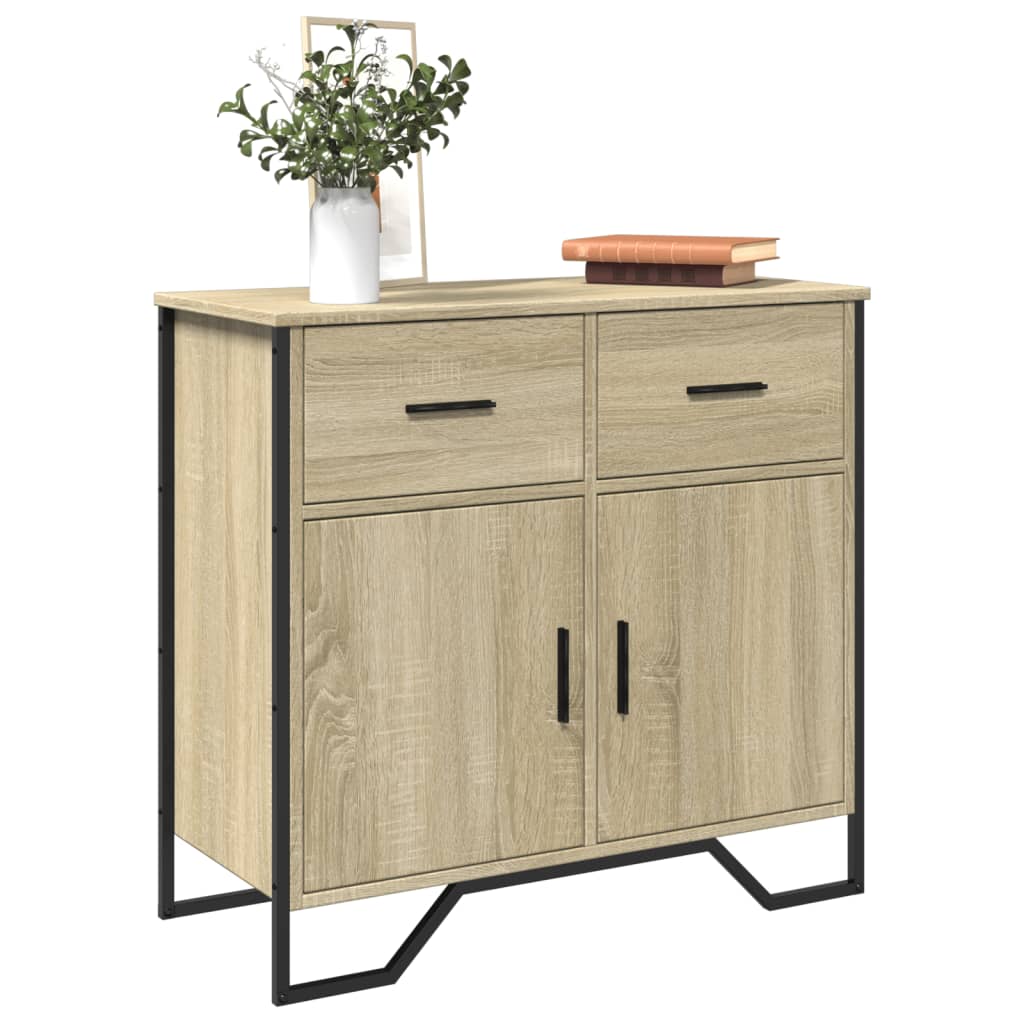 Credenza Rovere Sonoma 79,5x35,5x74,5 cm in Legno Multistrato