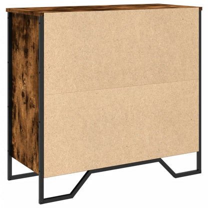 Credenza Rovere Fumo 79,5x35,5x74,5 cm in Legno Multistrato