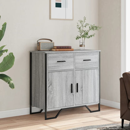 Credenza Grigio Sonoma 79,5x35,5x74,5 cm in Legno Multistrato