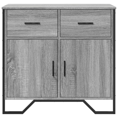 Credenza Grigio Sonoma 79,5x35,5x74,5 cm in Legno Multistrato