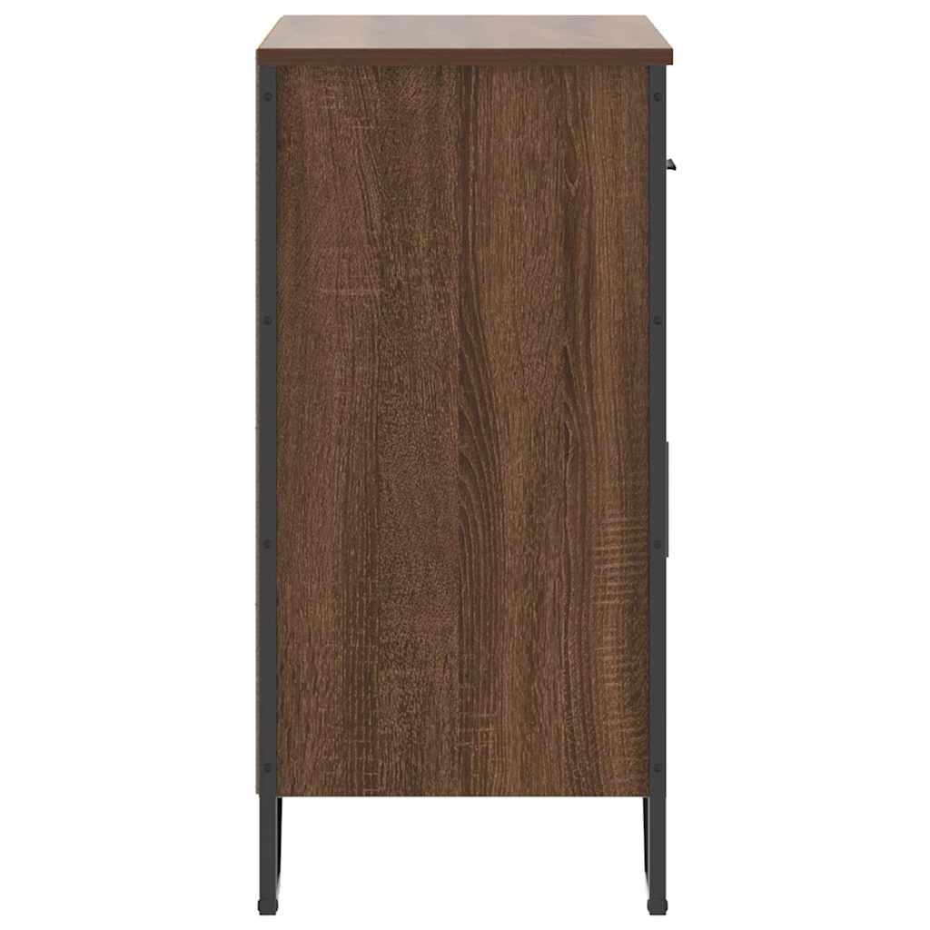 Credenza Rovere Marrone 79,5x35,5x74,5 cm in Legno Multistrato - homemem39